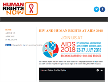Tablet Screenshot of hivhumanrightsnow.org